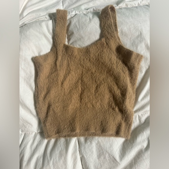 CUPCAJE BRAND SWEATER CROP TOP SIZE WOMENS XS - Picture 3 of 4